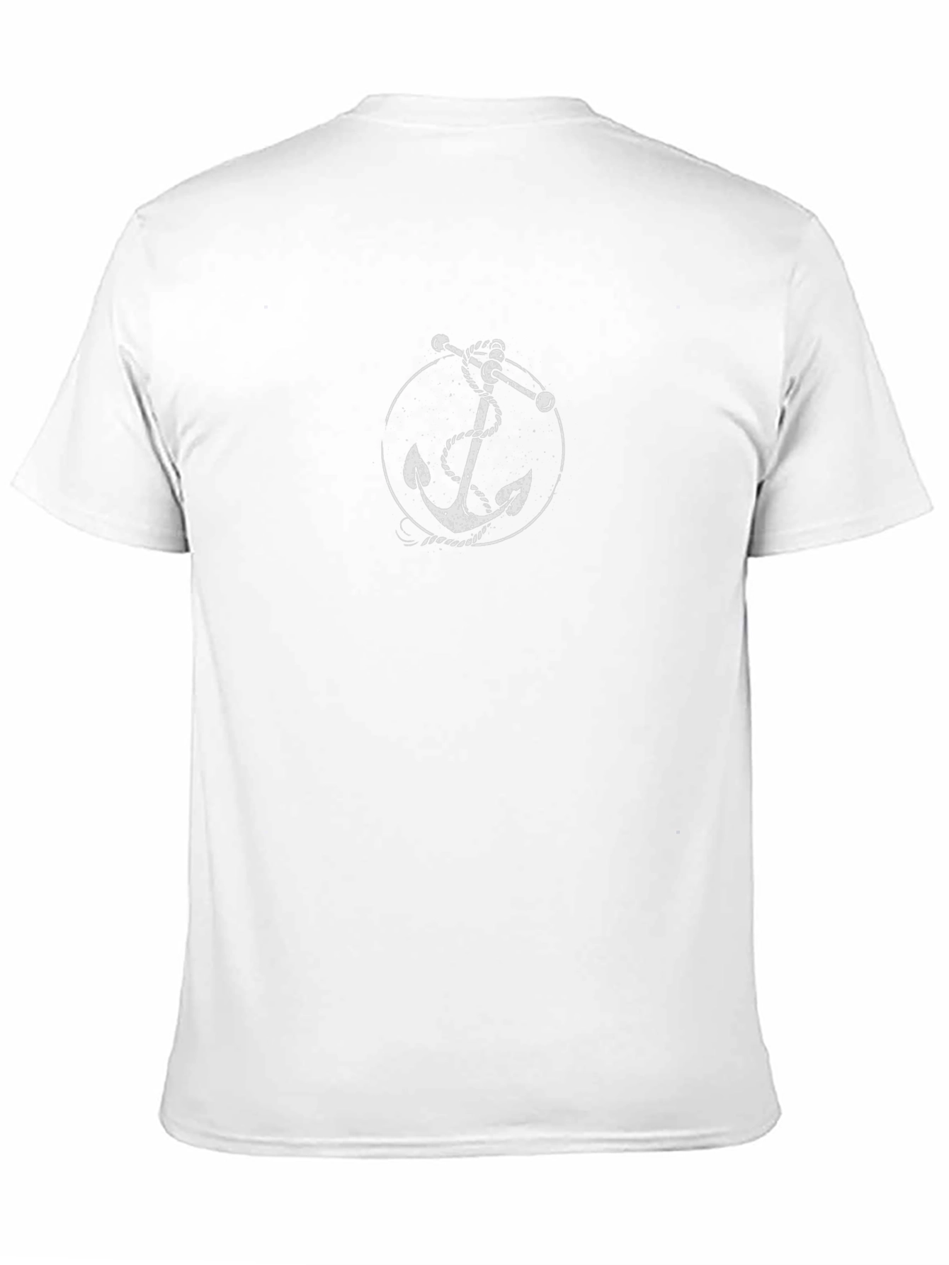 Nautical Anchor Graphic Tee - Classic Black T-Shirt
