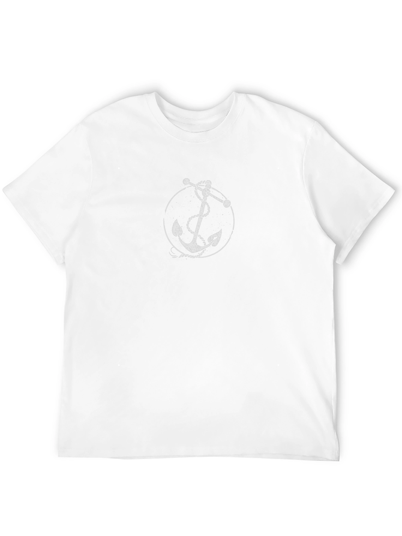 Nautical Anchor Graphic Tee - Classic Black T-Shirt