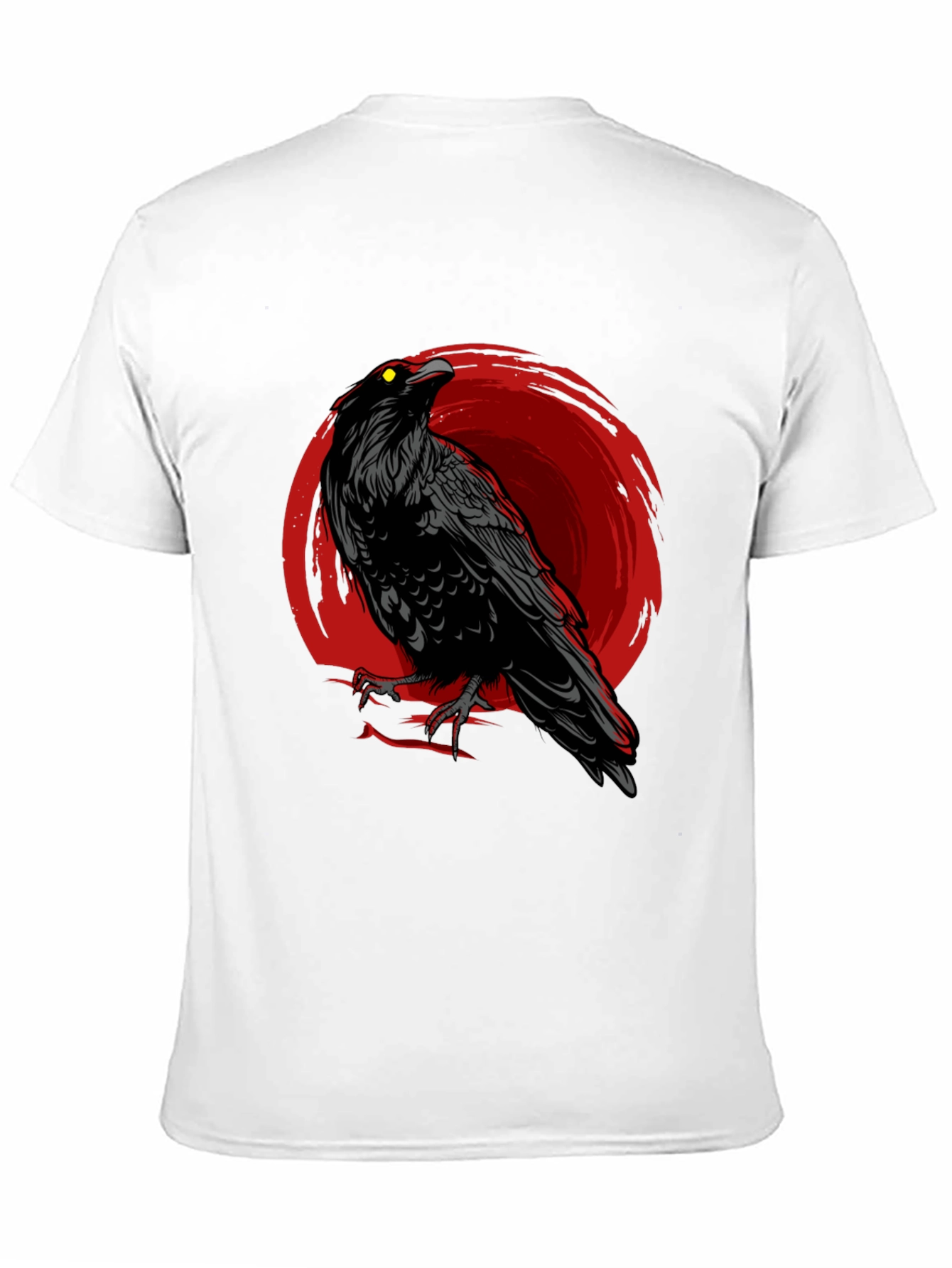Raven Graphic T-Shirt - Mens Black Crow Tee