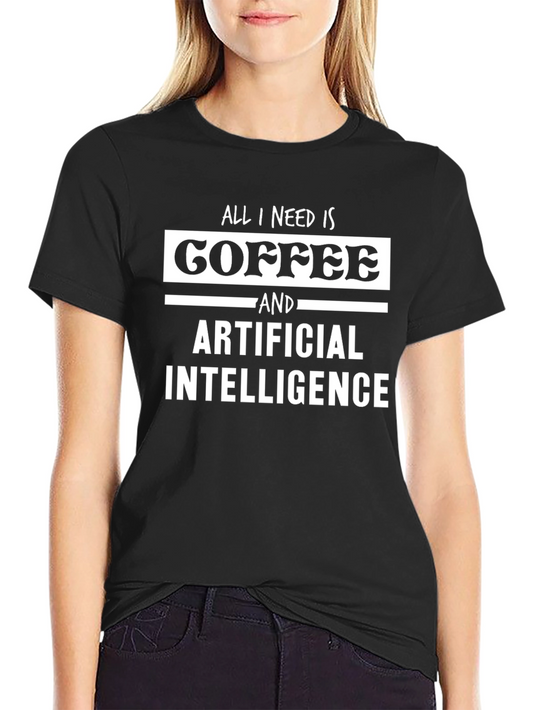 Coffee & AI T-Shirt - Geeky & Comfortable