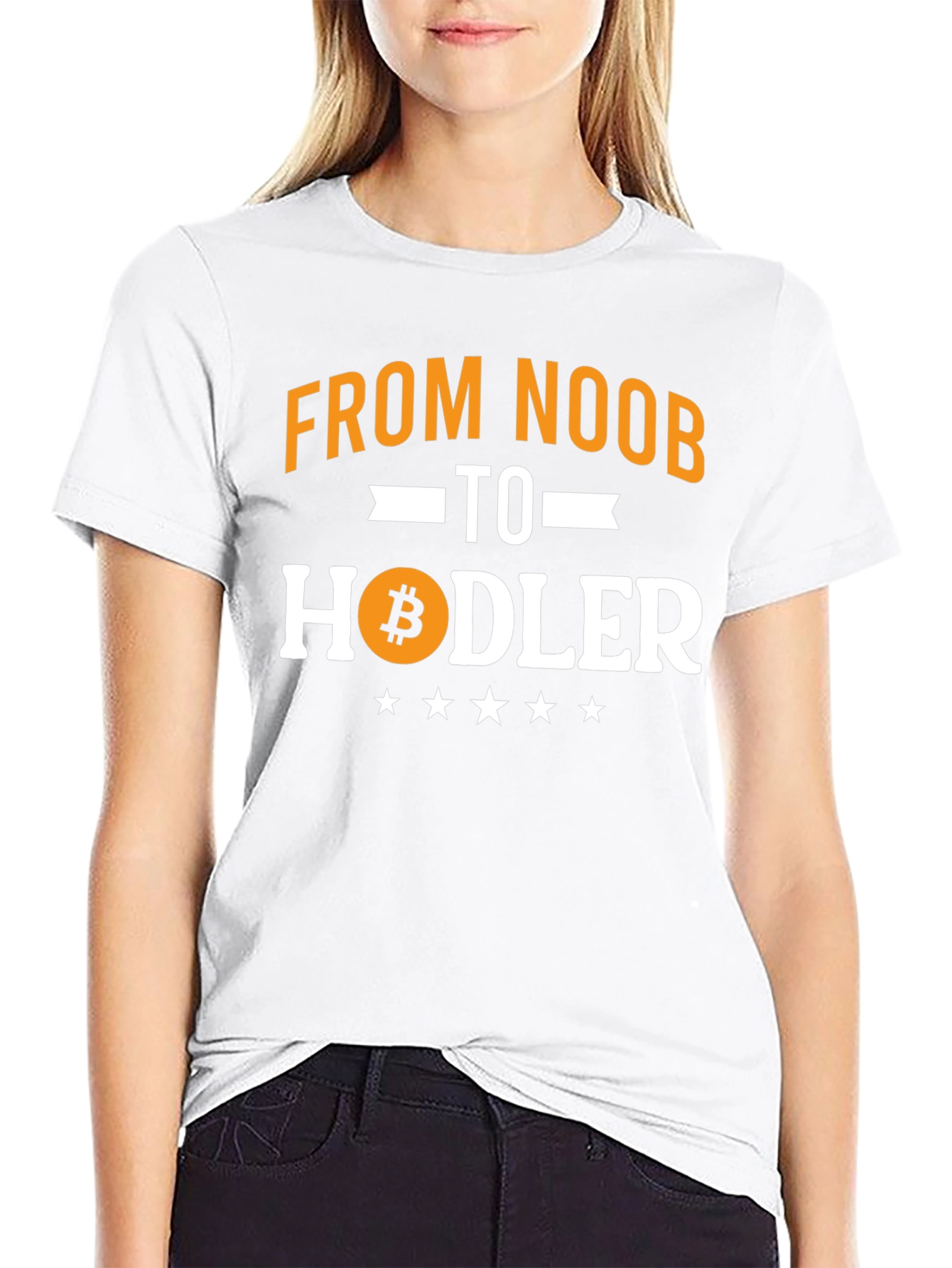 From Noob to Hodler Bitcoin T-Shirt - Crypto Tee