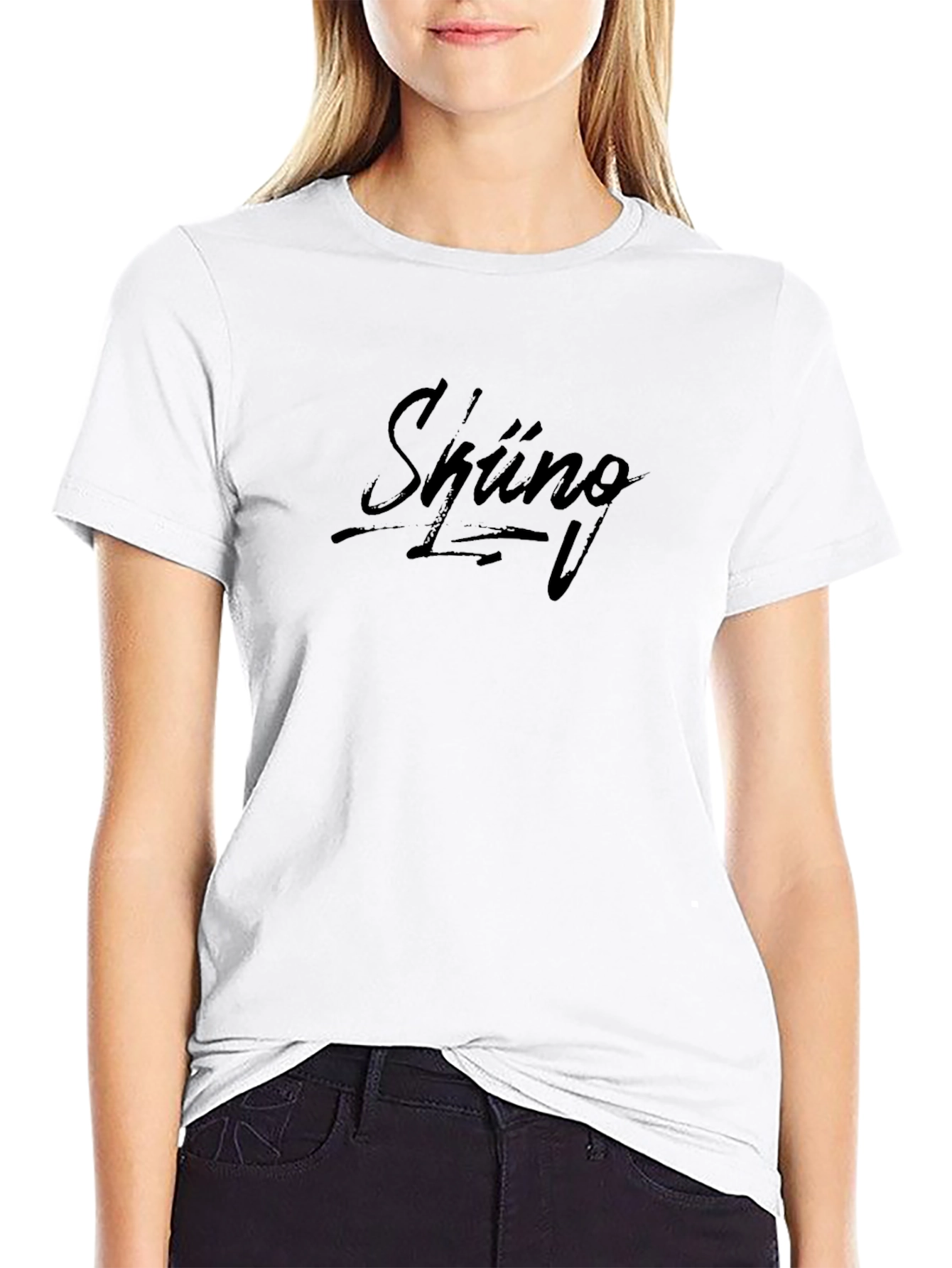 Sküng Black T-Shirt - Stylish Graphic Tee