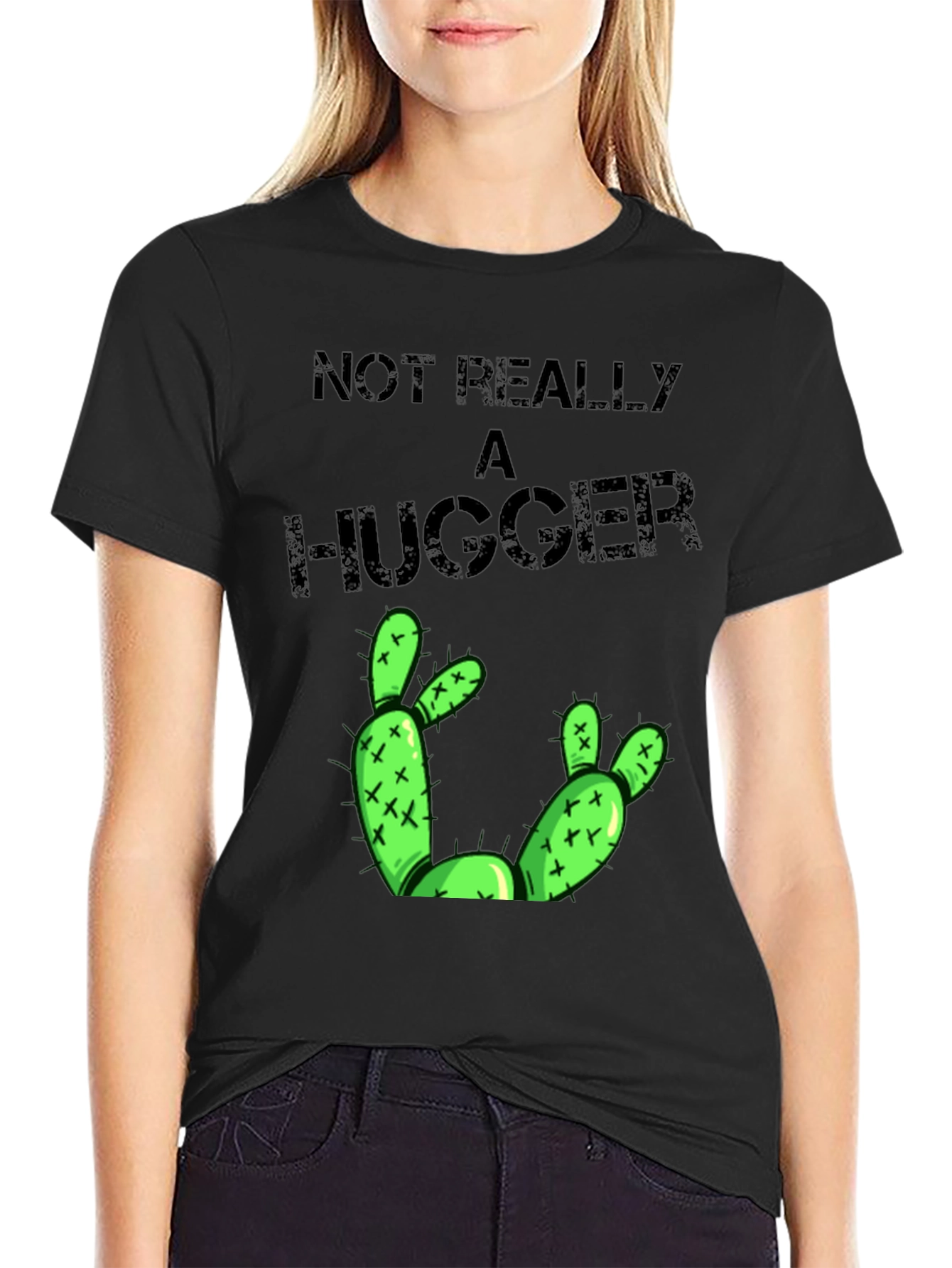Not Really A Hugger Cactus T-Shirt