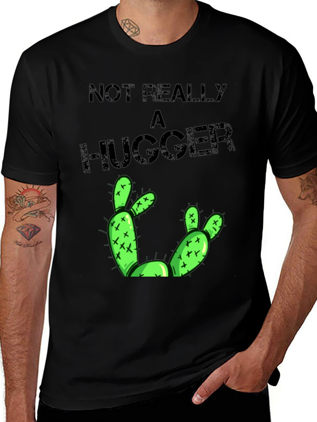Not Really A Hugger Cactus T-Shirt