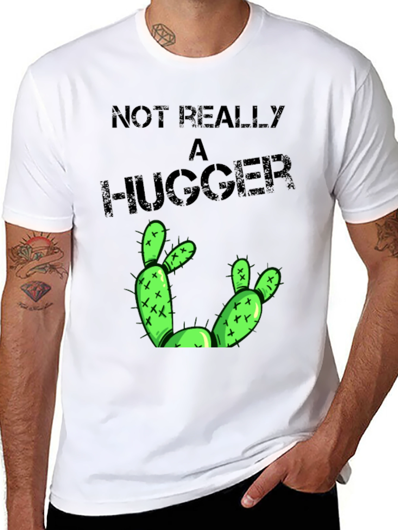 Not Really A Hugger Cactus T-Shirt