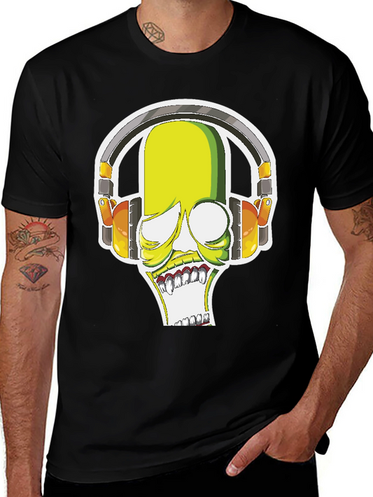 DJ Monster Graphic Tee - Black Crewneck
