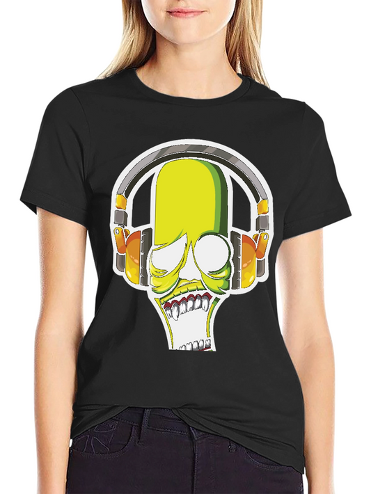 DJ Monster Graphic Tee - Black Crewneck