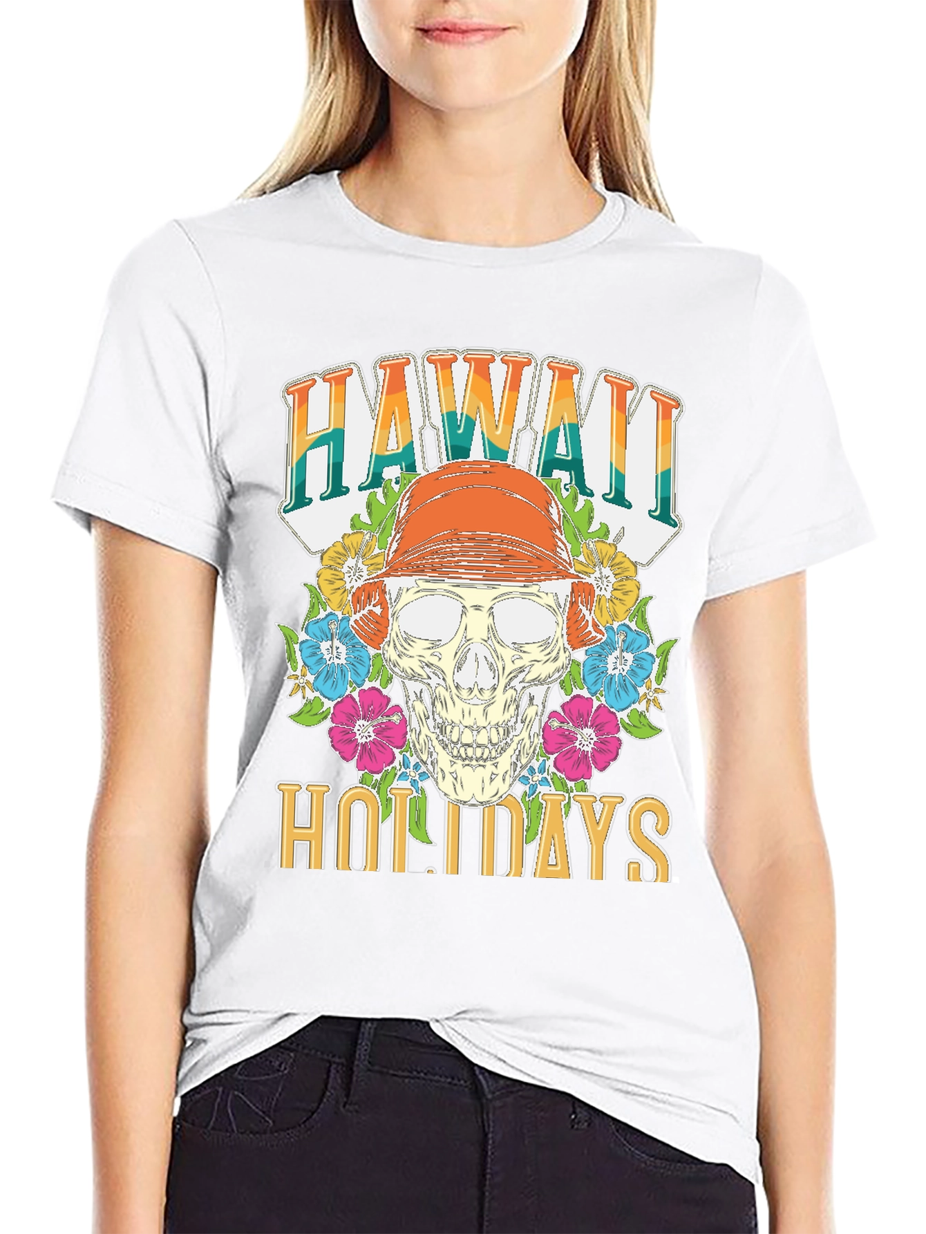 Hawaii Holidays Skull T-Shirt