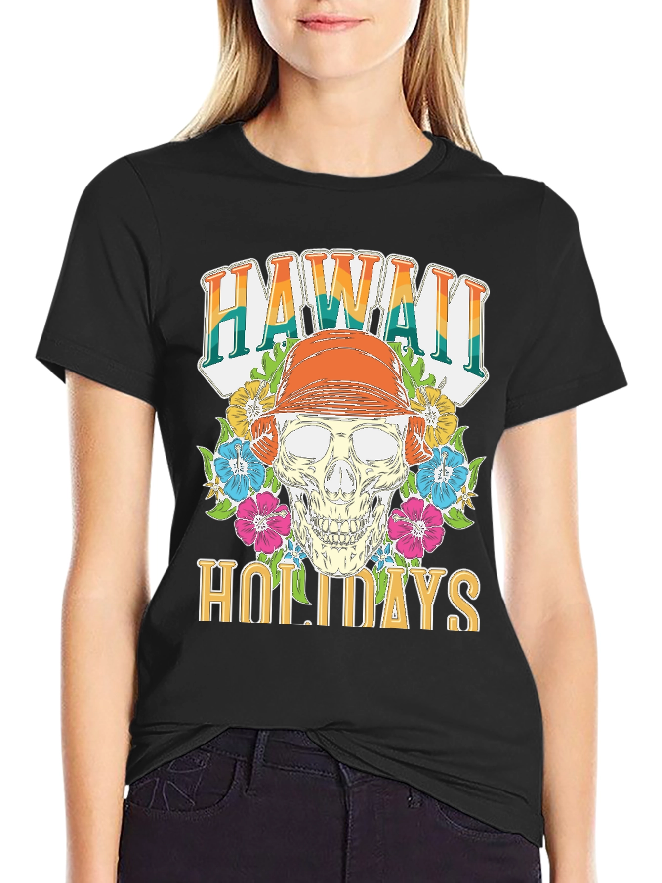 Hawaii Holidays Skull T-Shirt