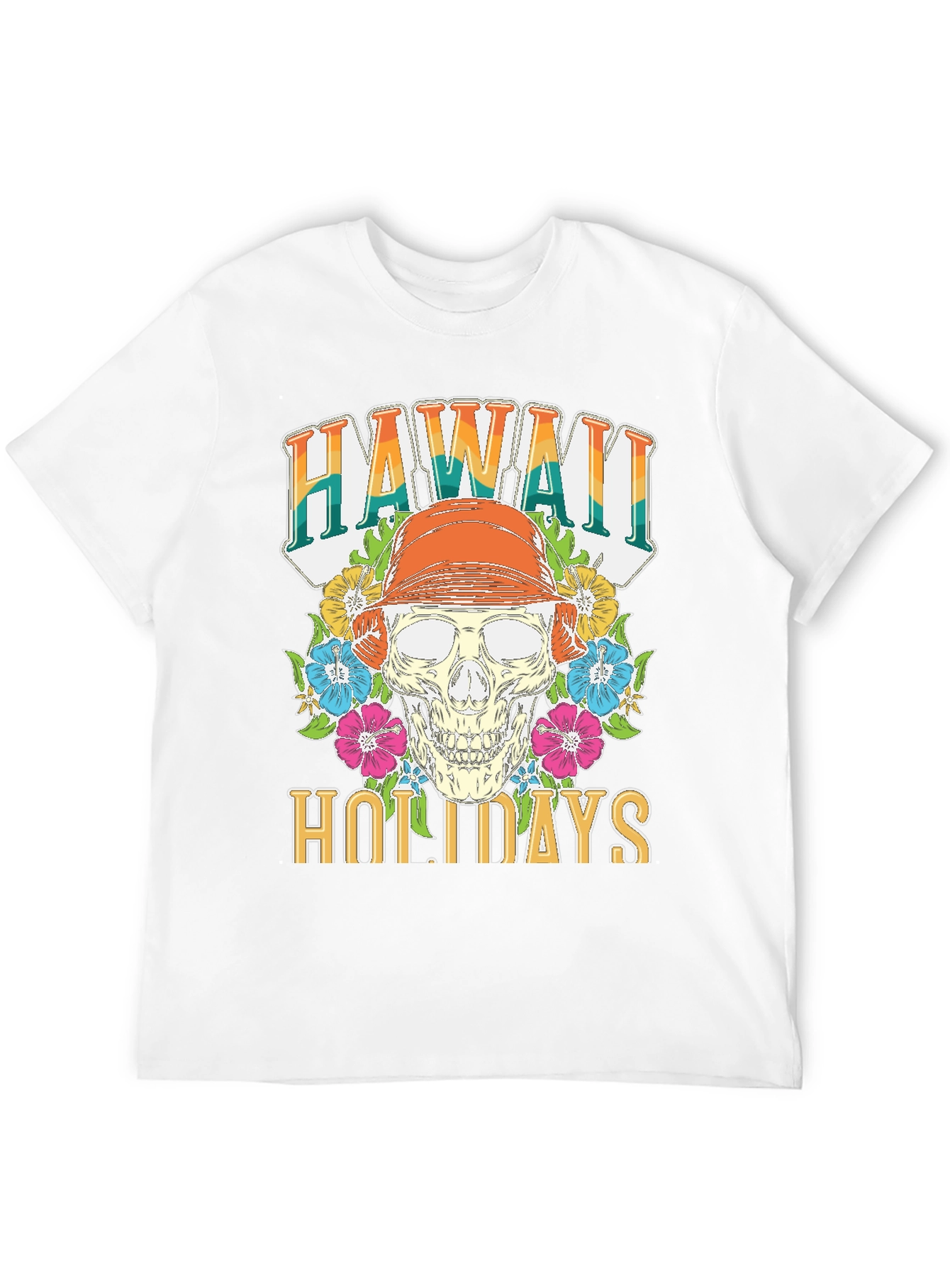 Hawaii Holidays Skull T-Shirt