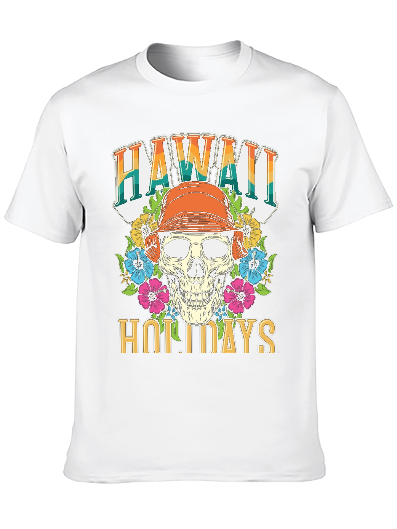 Hawaii Holidays Skull T-Shirt