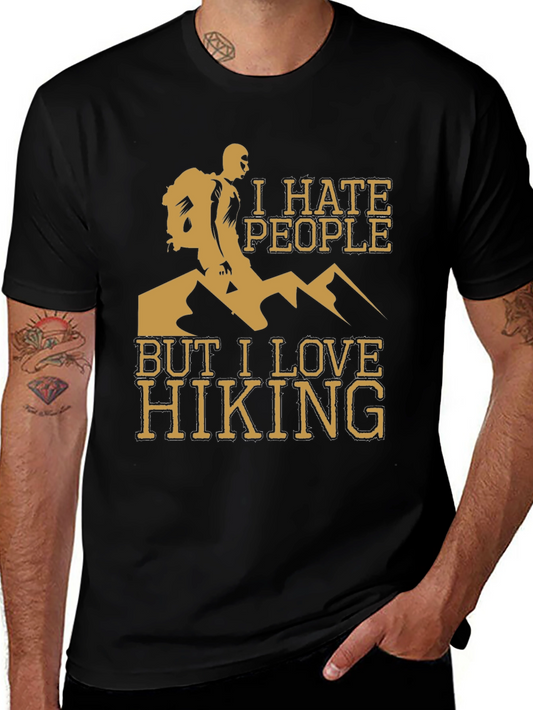 I Hate People But I Love Hiking T-Shirt
