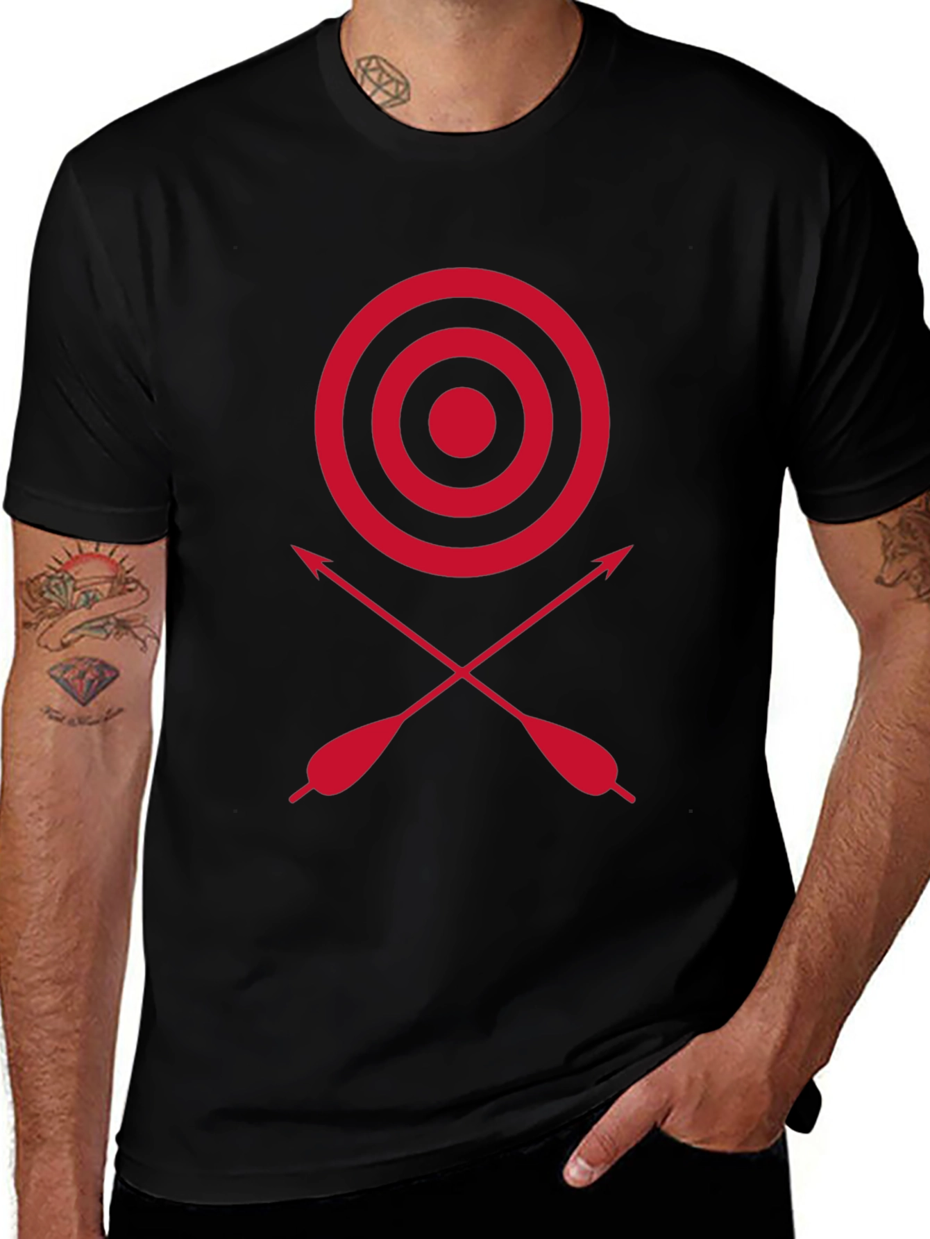 Archery Target Tee - Red Bullseye Design