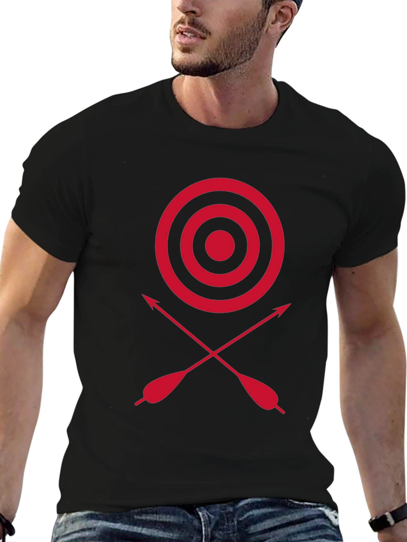 Archery Target Tee - Red Bullseye Design