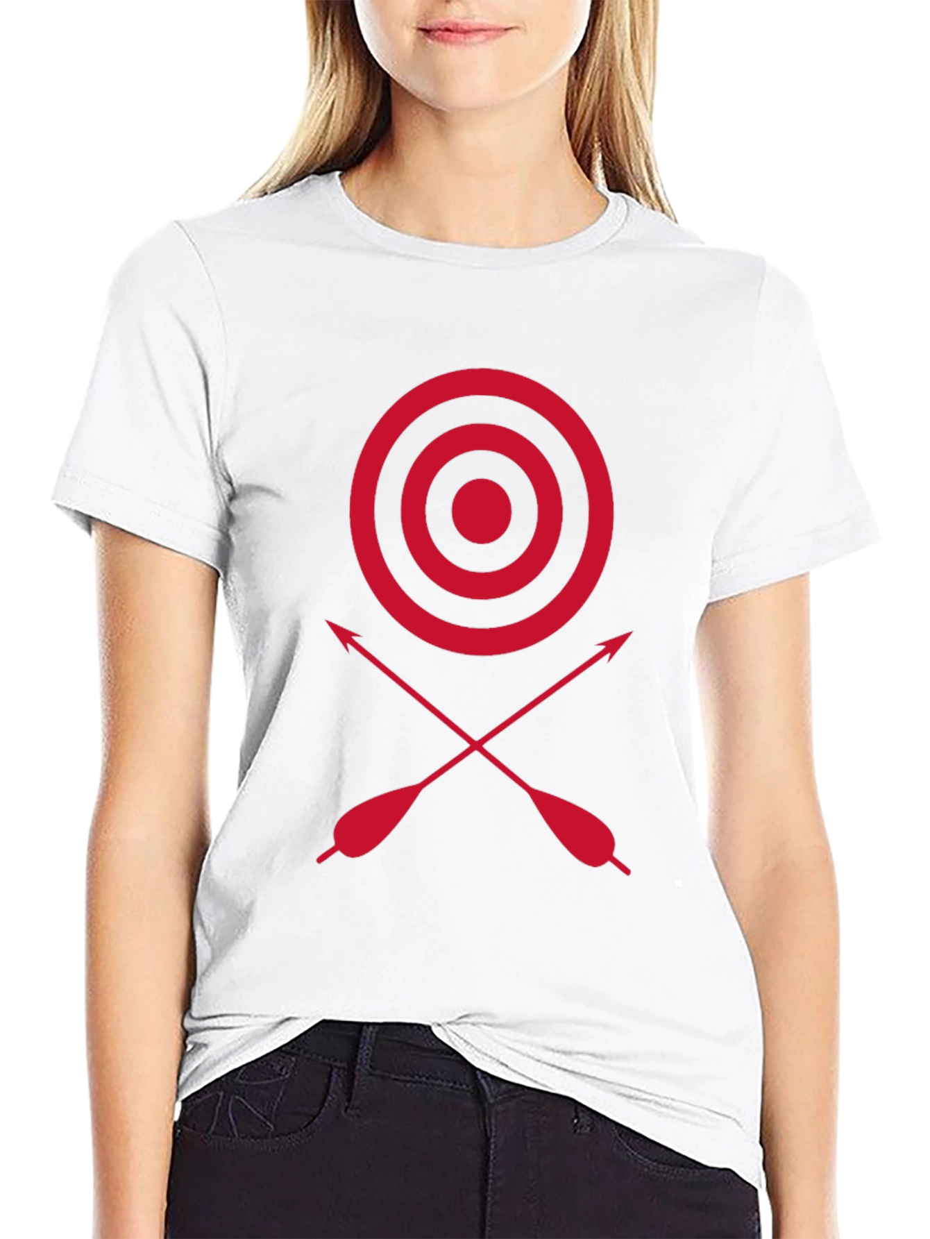 Archery Target Tee - Red Bullseye Design