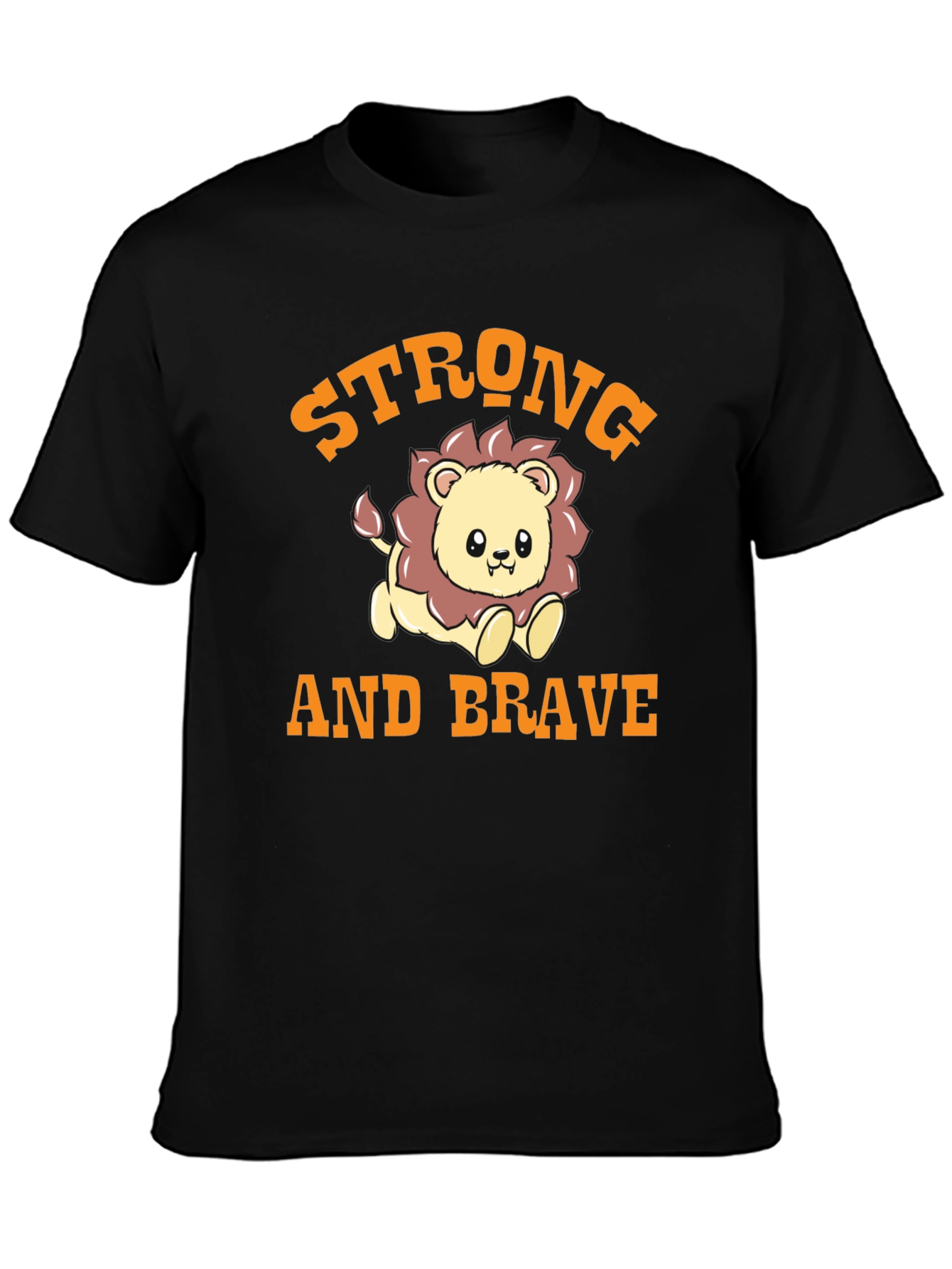 Strong and Brave Lion Graphic Tee