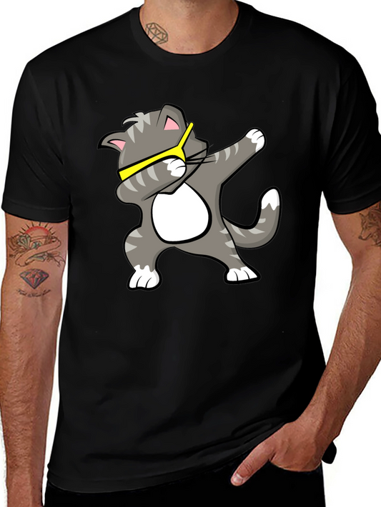 Cool Cat Dab T-Shirt - Black