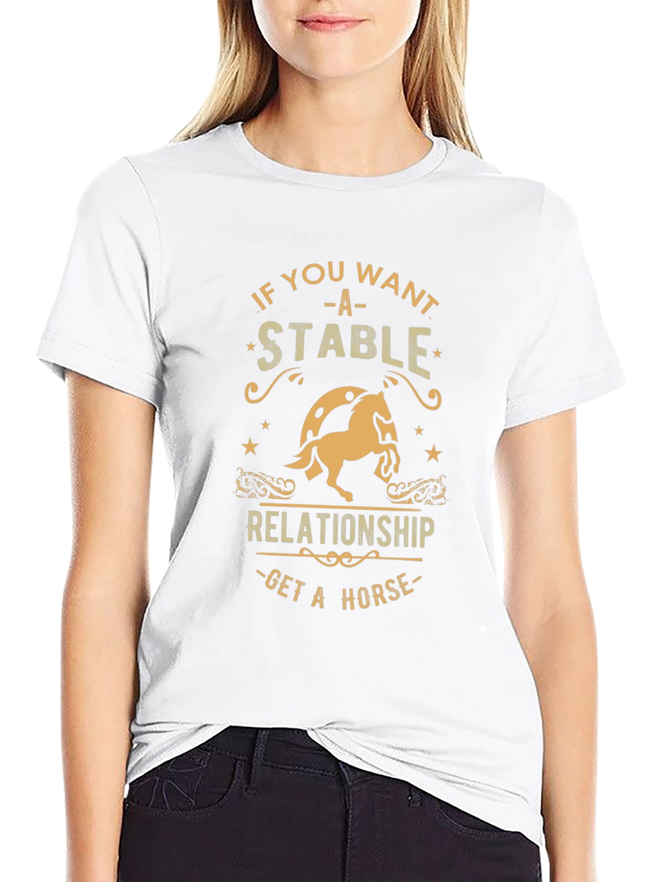 Stable Relationship Horse Graphic T-Shirt