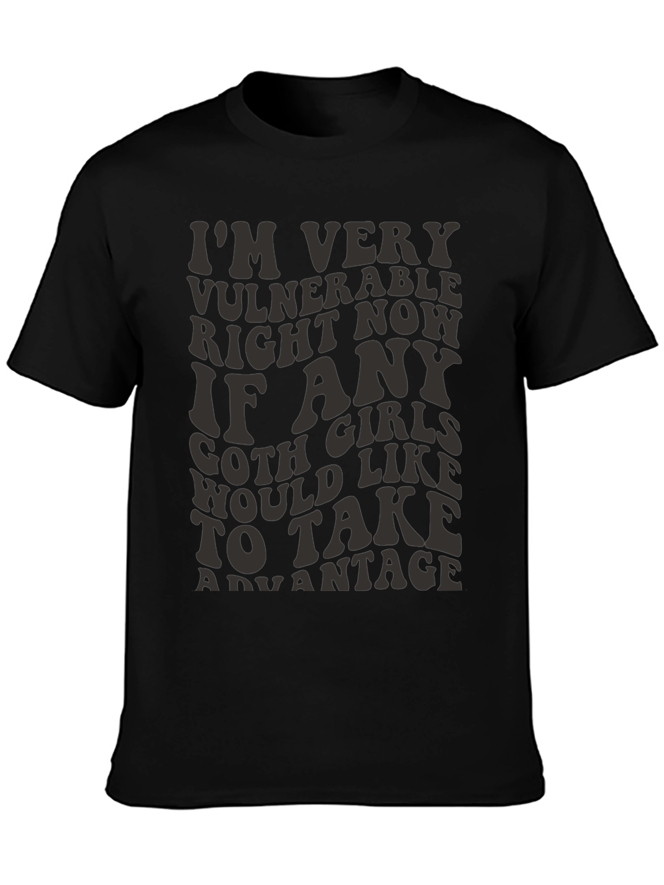 Vulnerable Goth Girls T-Shirt - Funny Graphic Tee