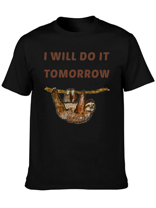 I Will Do It Tomorrow Sloth Graphic Tee