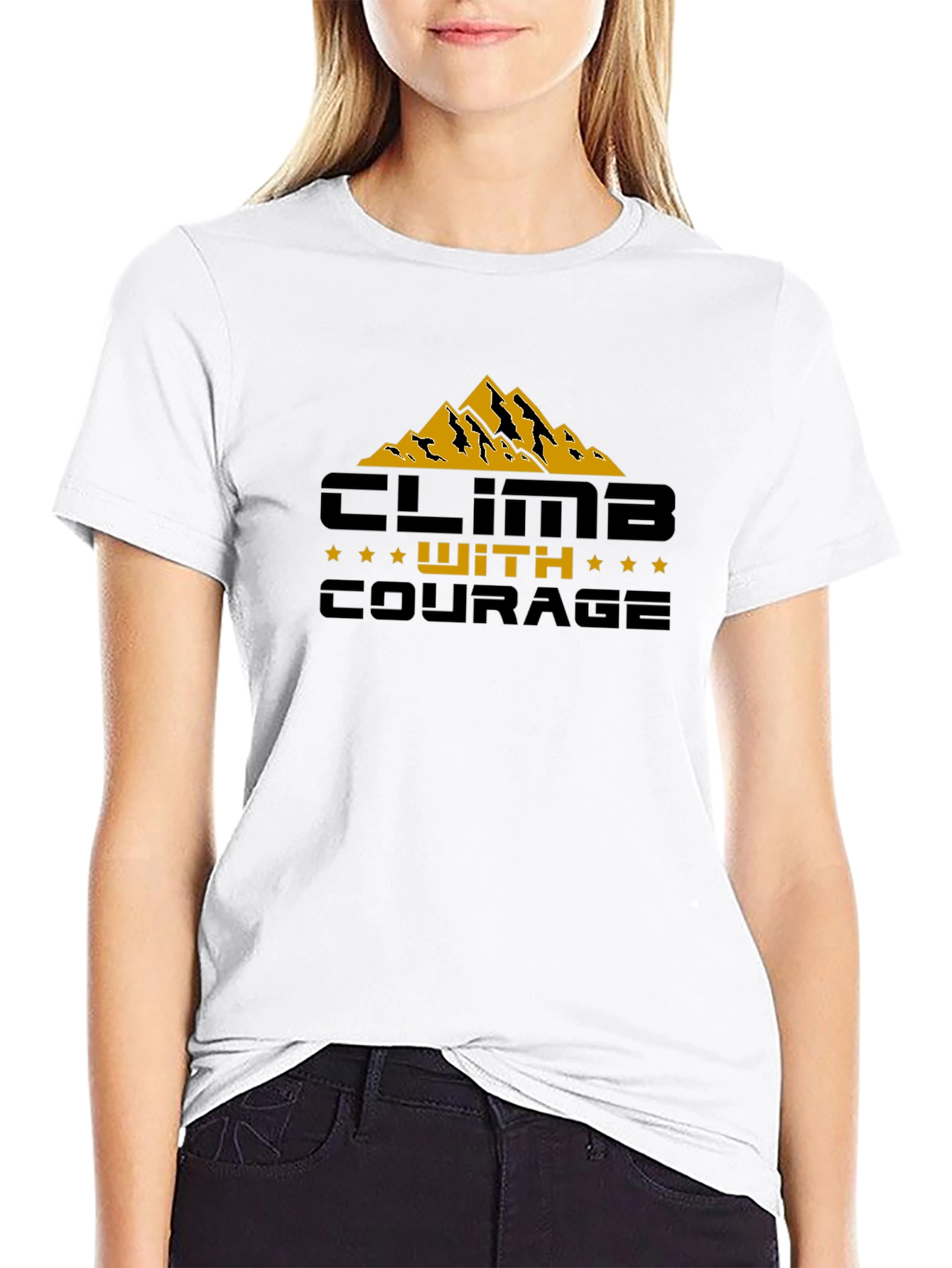 Climb With Courage Graphic T-Shirt - Adventure Ready