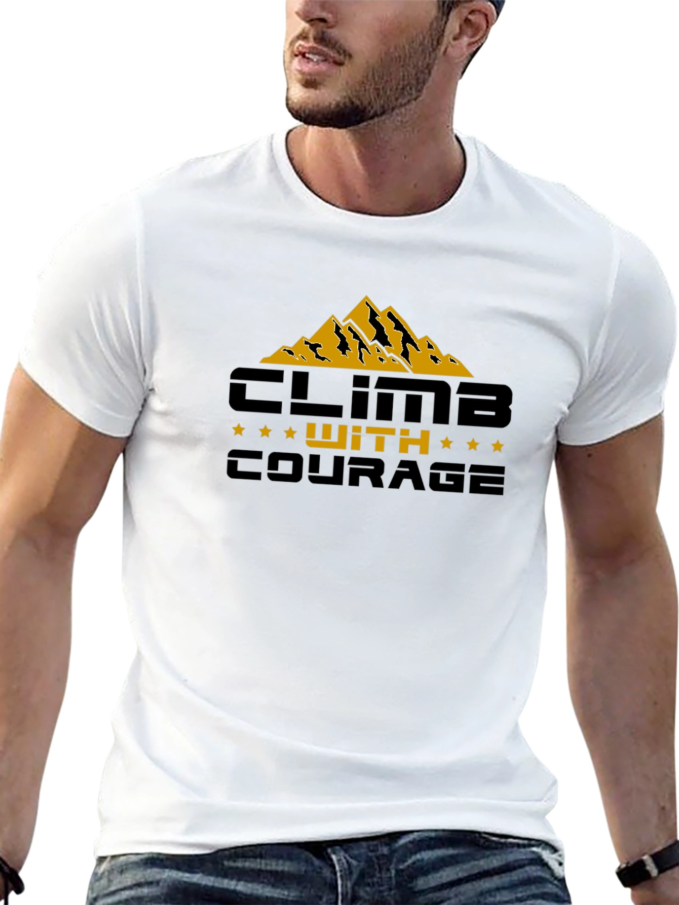 Climb With Courage Graphic T-Shirt - Adventure Ready