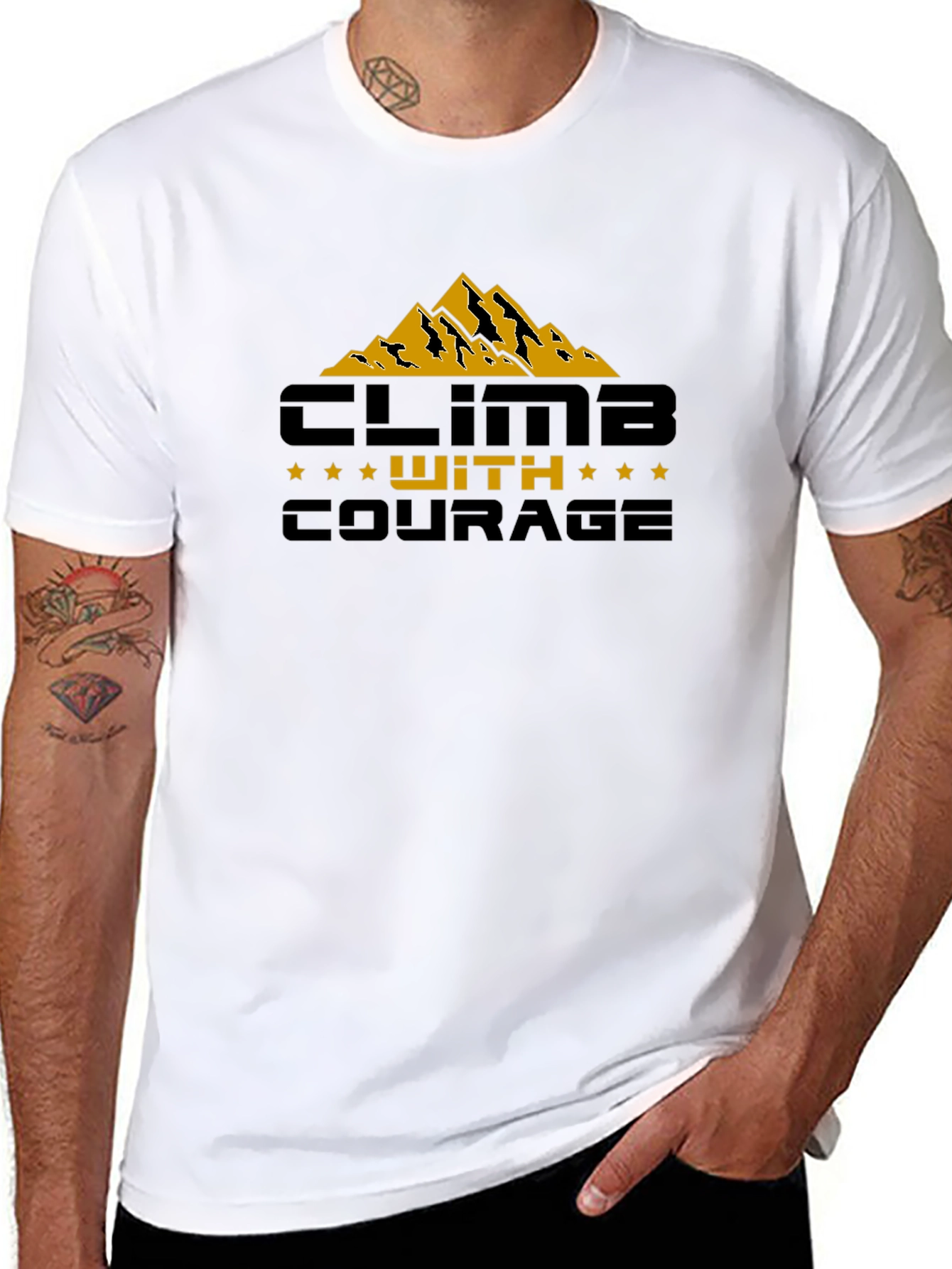 Climb With Courage Graphic T-Shirt - Adventure Ready