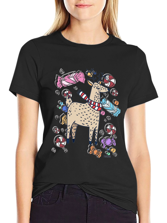 Festive Deer Graphic Tee