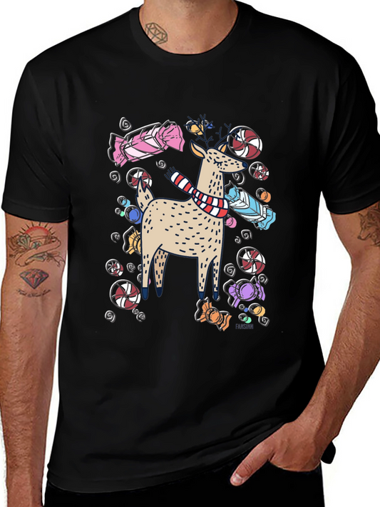 Festive Deer Graphic Tee