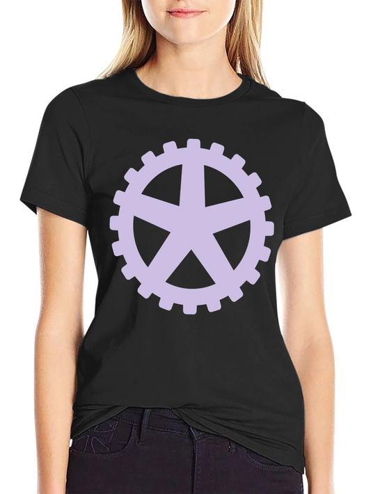 Gear Star Graphic Tee - Black Crew Neck T-Shirt