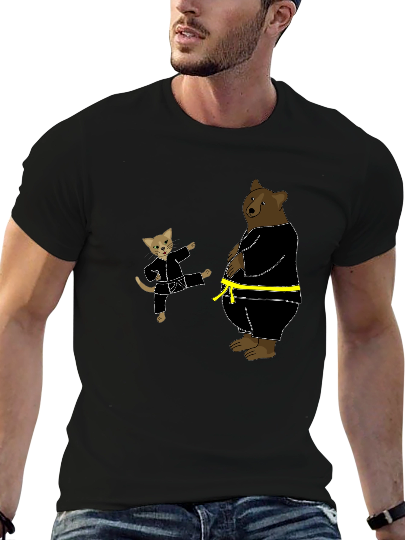 Karate Cat & Bear T-Shirt