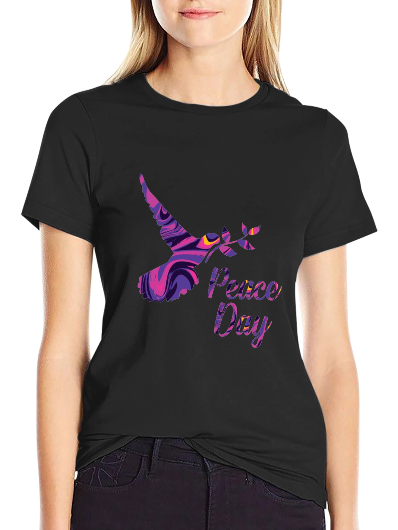Peace Day Dove Graphic T-Shirt
