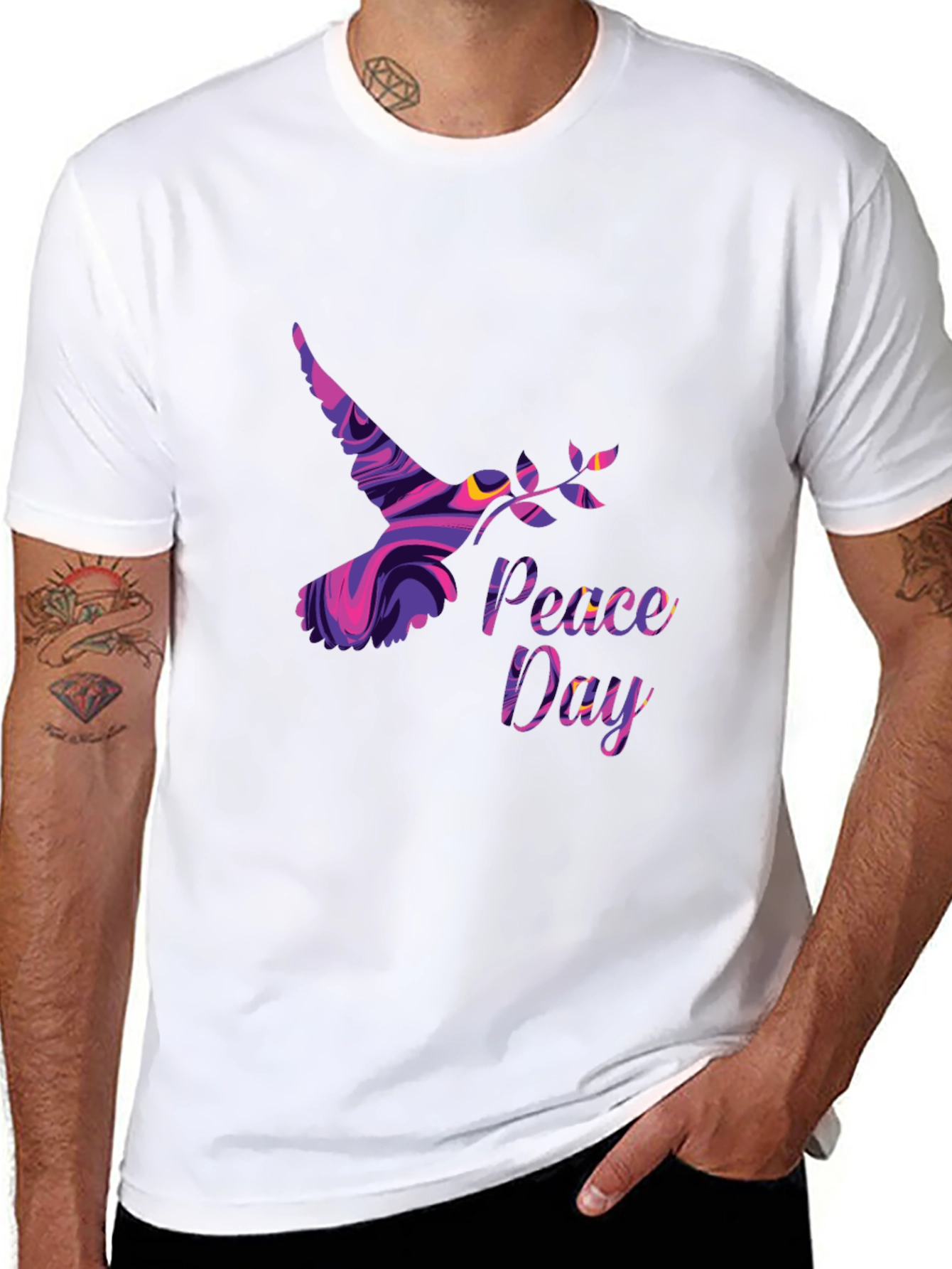 Peace Day Dove Graphic T-Shirt