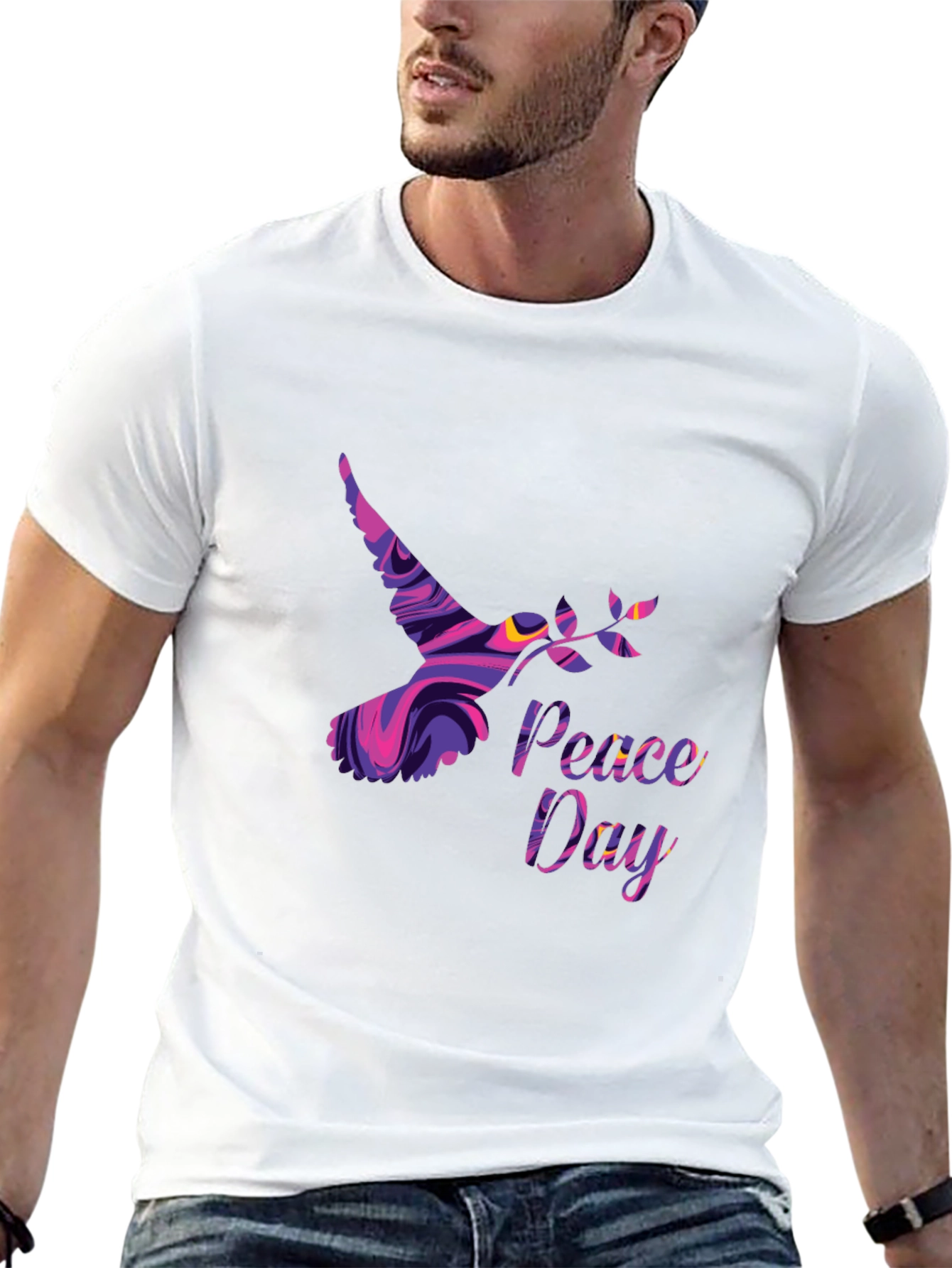Peace Day Dove Graphic T-Shirt