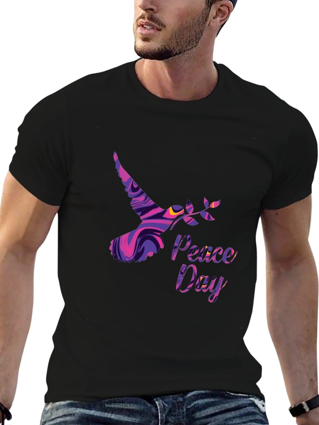 Peace Day Dove Graphic T-Shirt