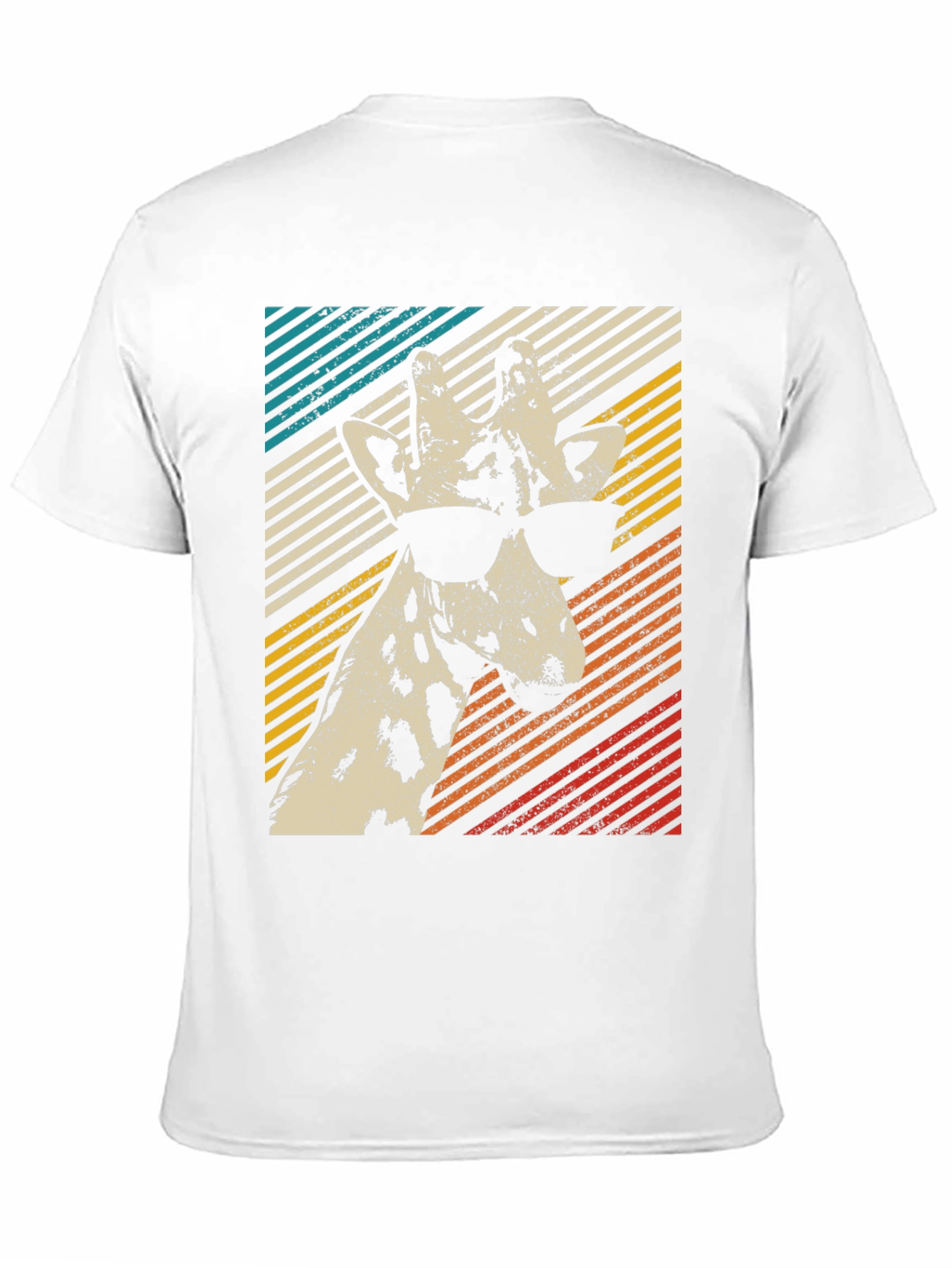 Cool Giraffe Retro Style T-Shirt