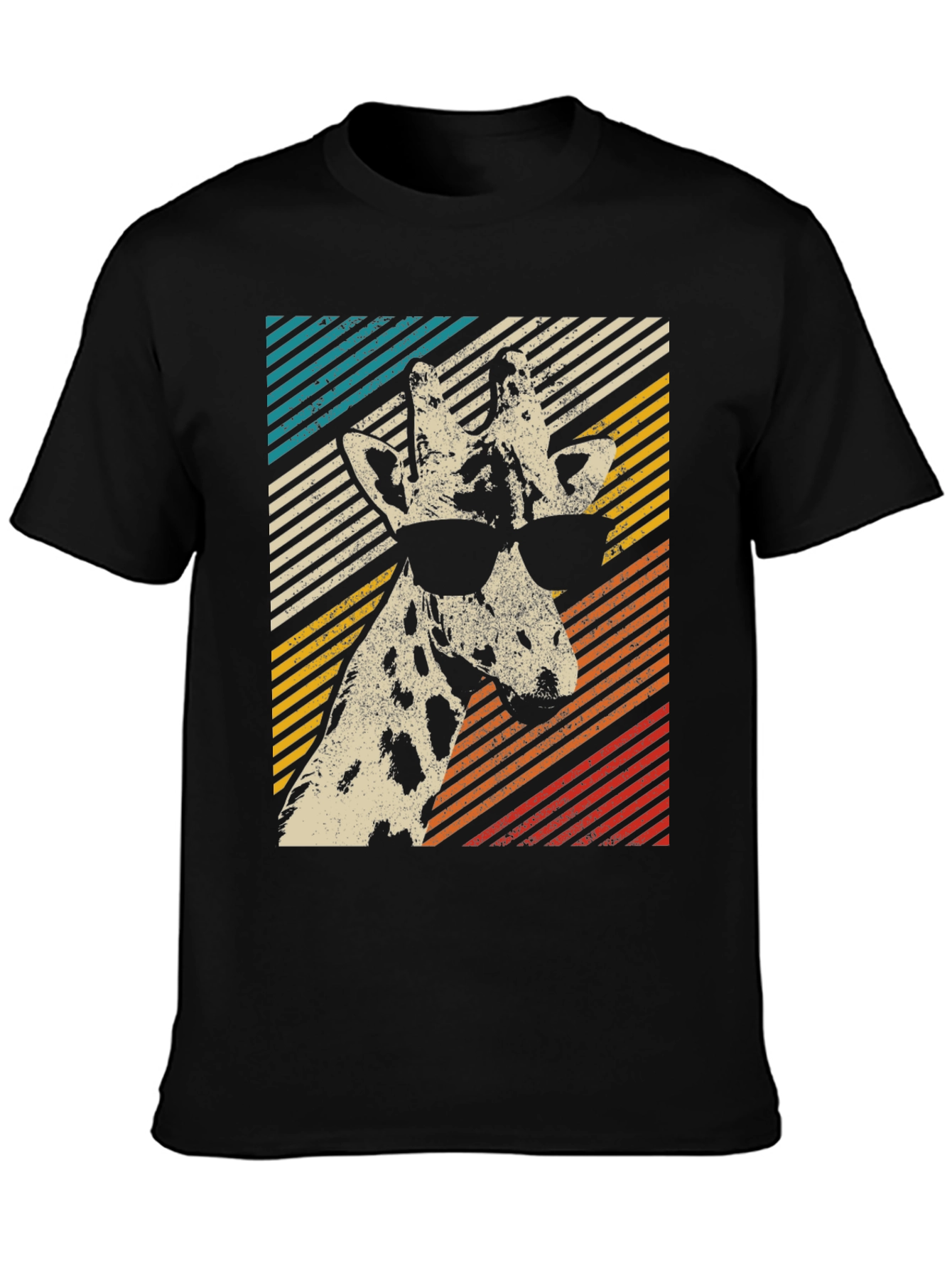 Cool Giraffe Retro Style T-Shirt