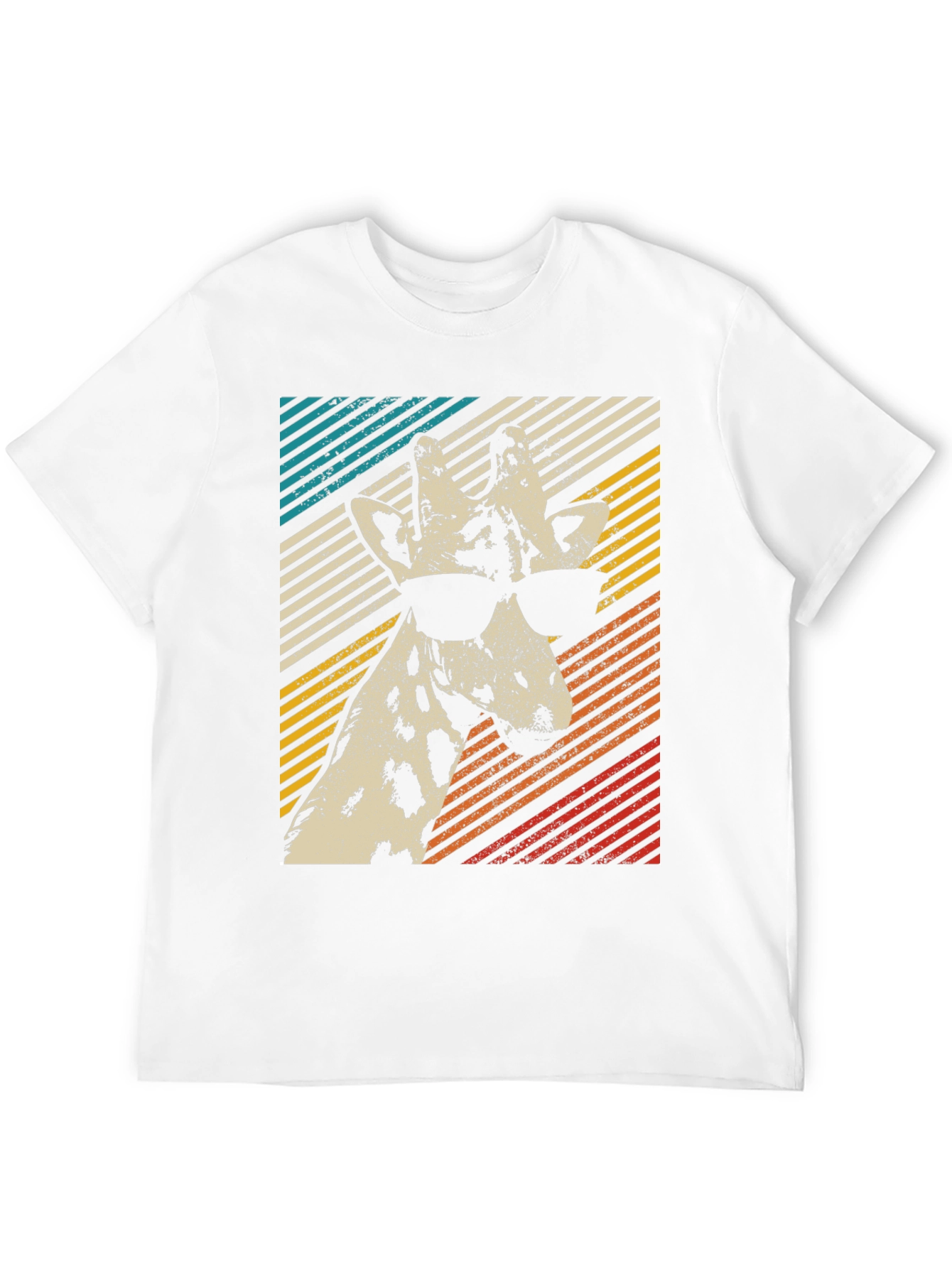 Cool Giraffe Retro Style T-Shirt