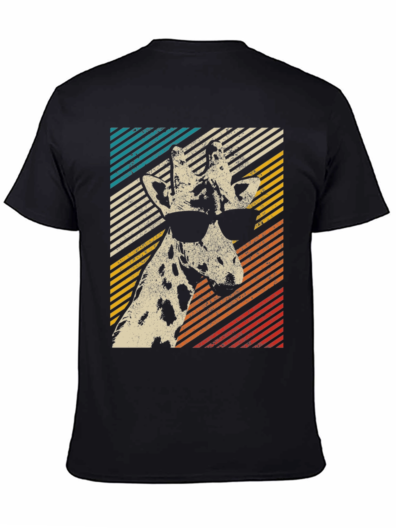 Cool Giraffe Retro Style T-Shirt