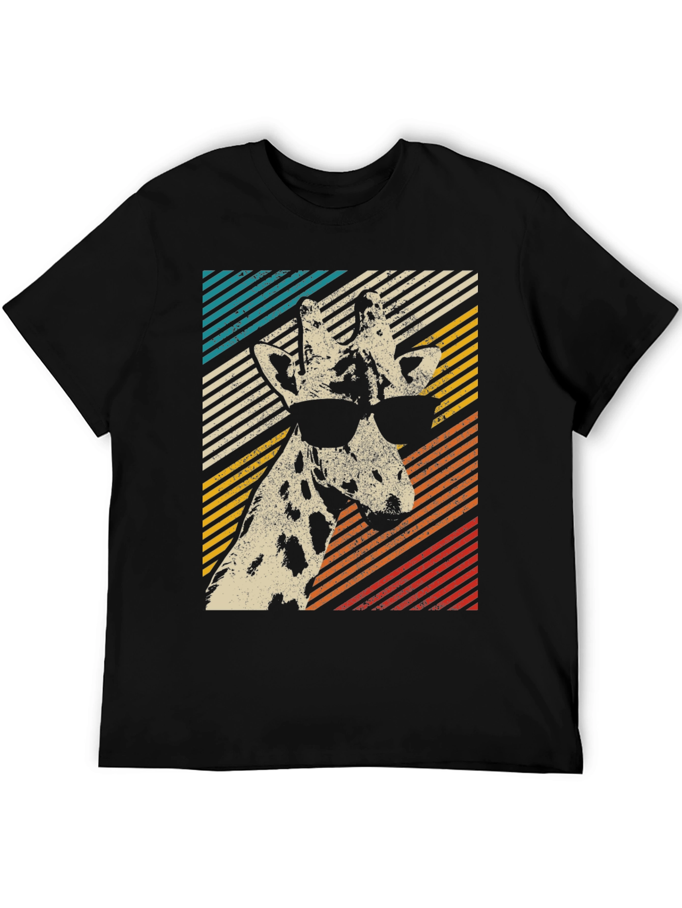 Cool Giraffe Retro Style T-Shirt
