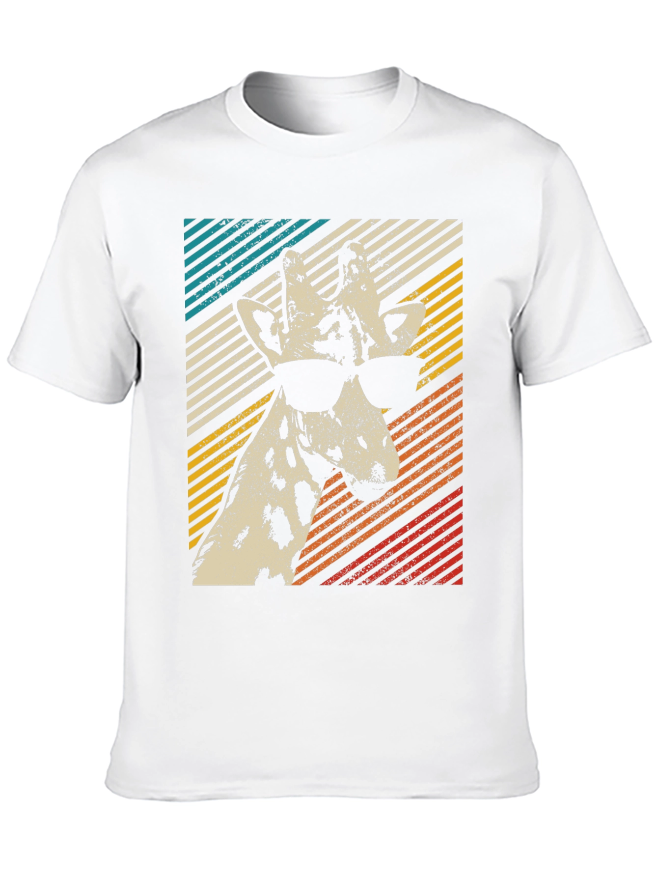 Cool Giraffe Retro Style T-Shirt
