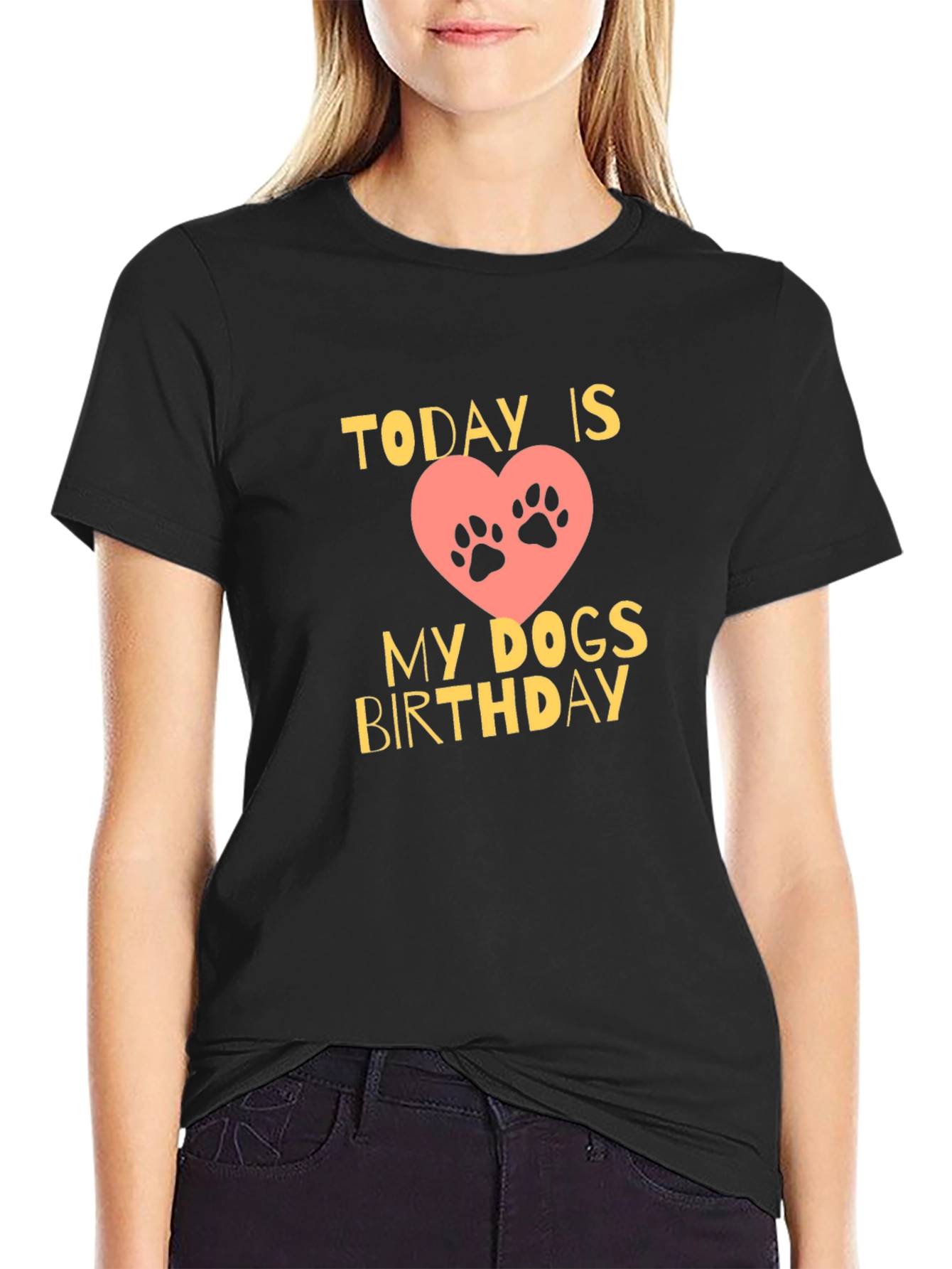 Dog Birthday T-Shirt - Today is My Dogs Birthday