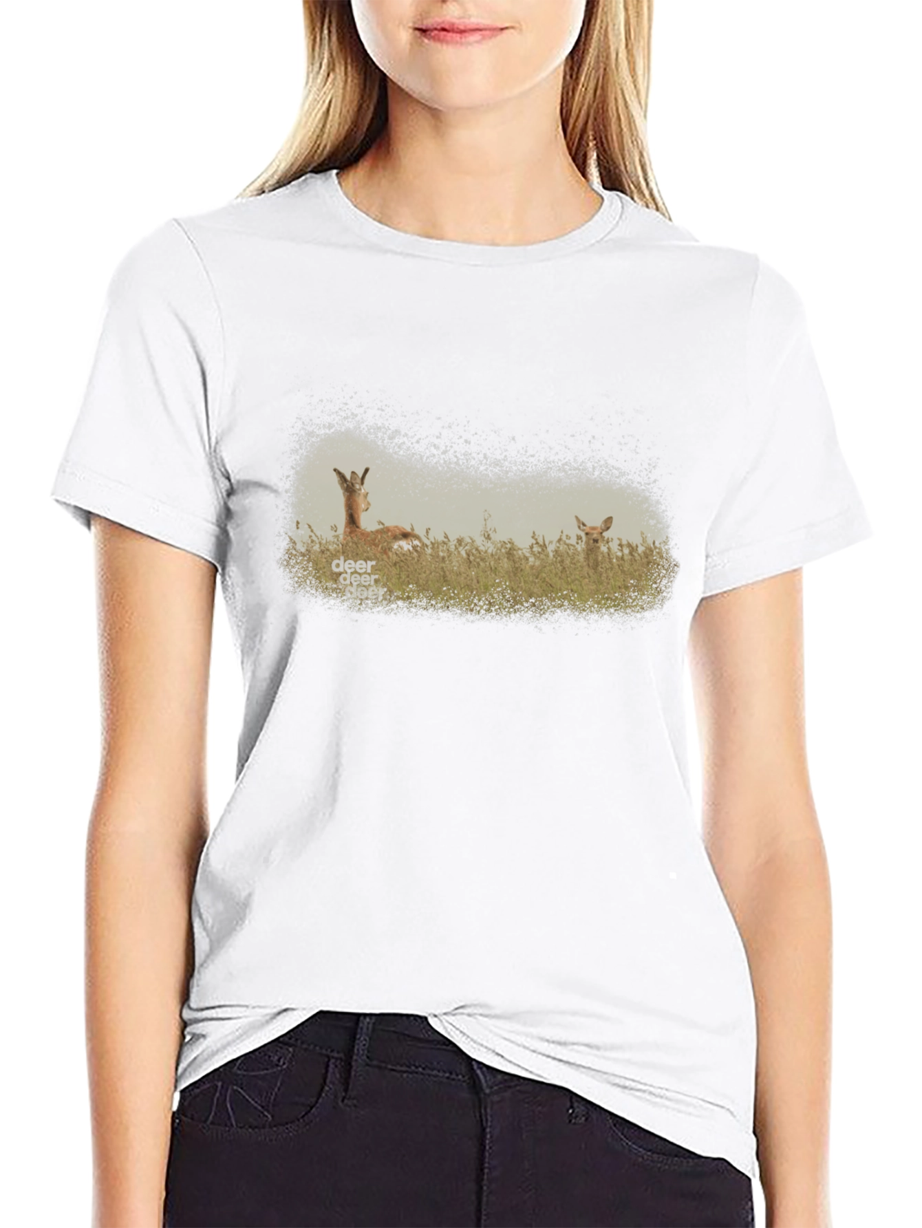 Deer Graphic T-Shirt - Wildlife Tee