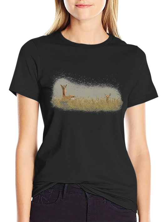 Deer Graphic T-Shirt - Wildlife Tee