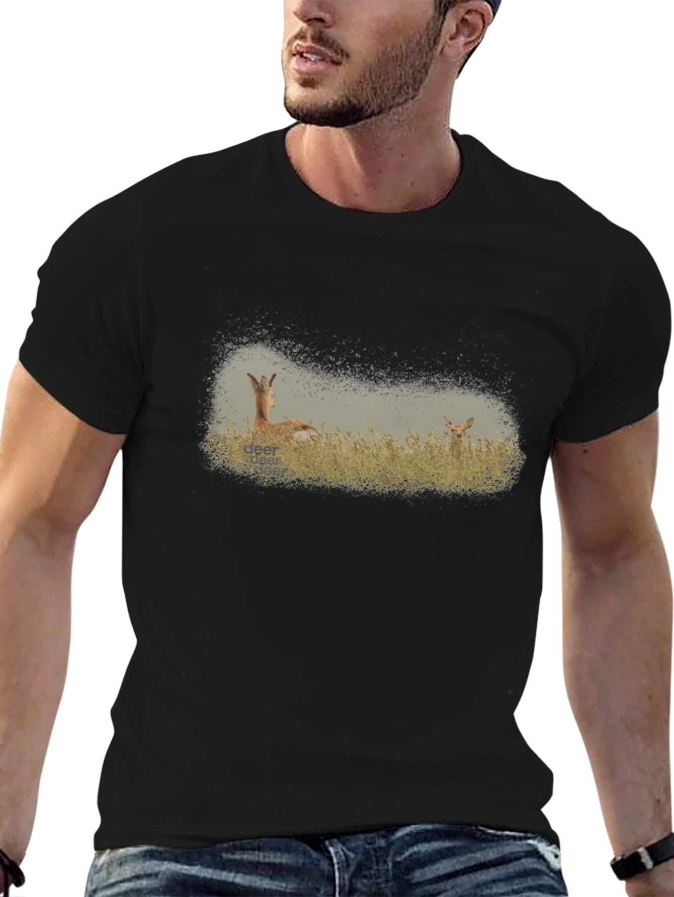 Deer Graphic T-Shirt - Wildlife Tee