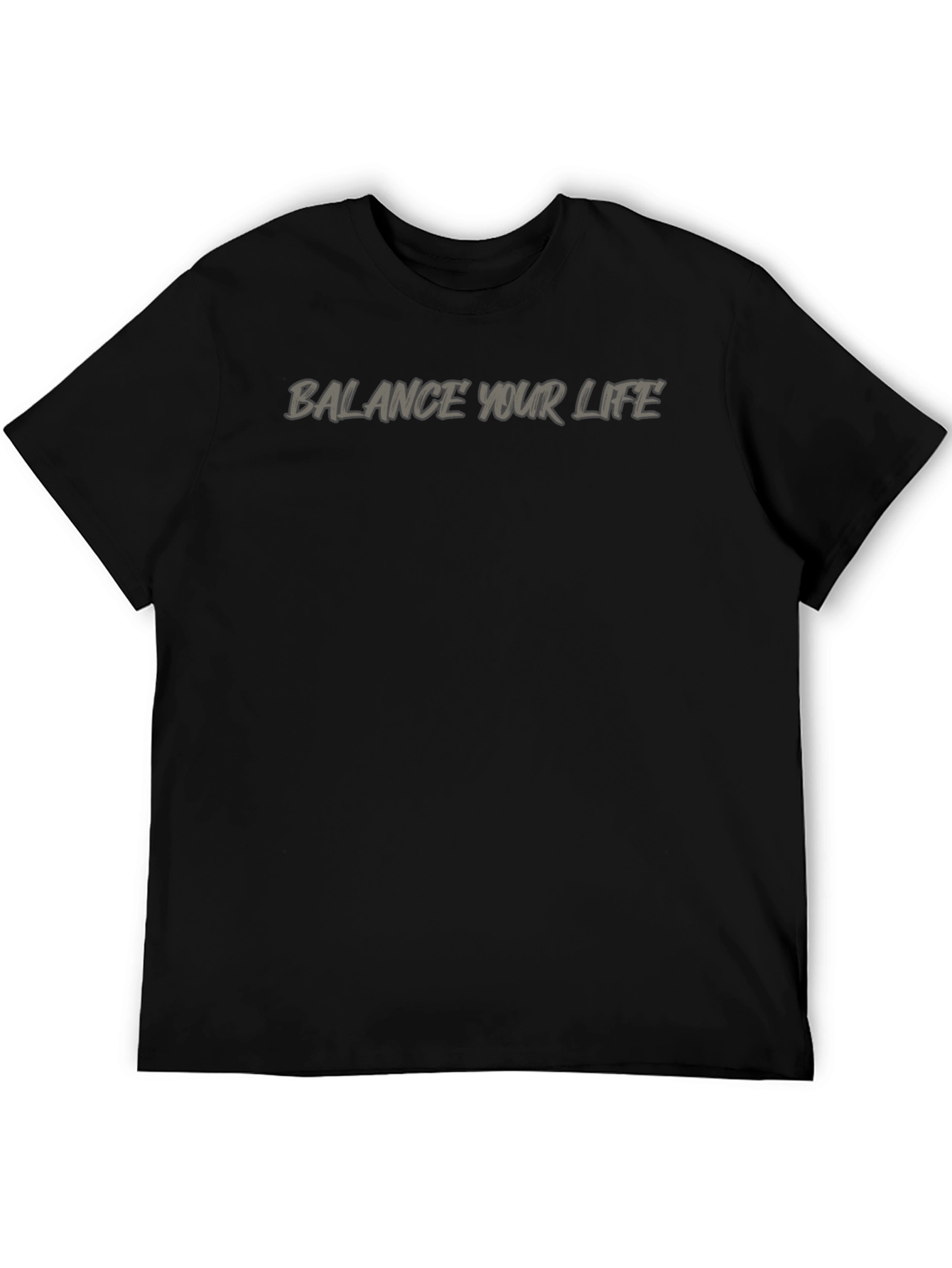 Balance Your Life Black Graphic Tee