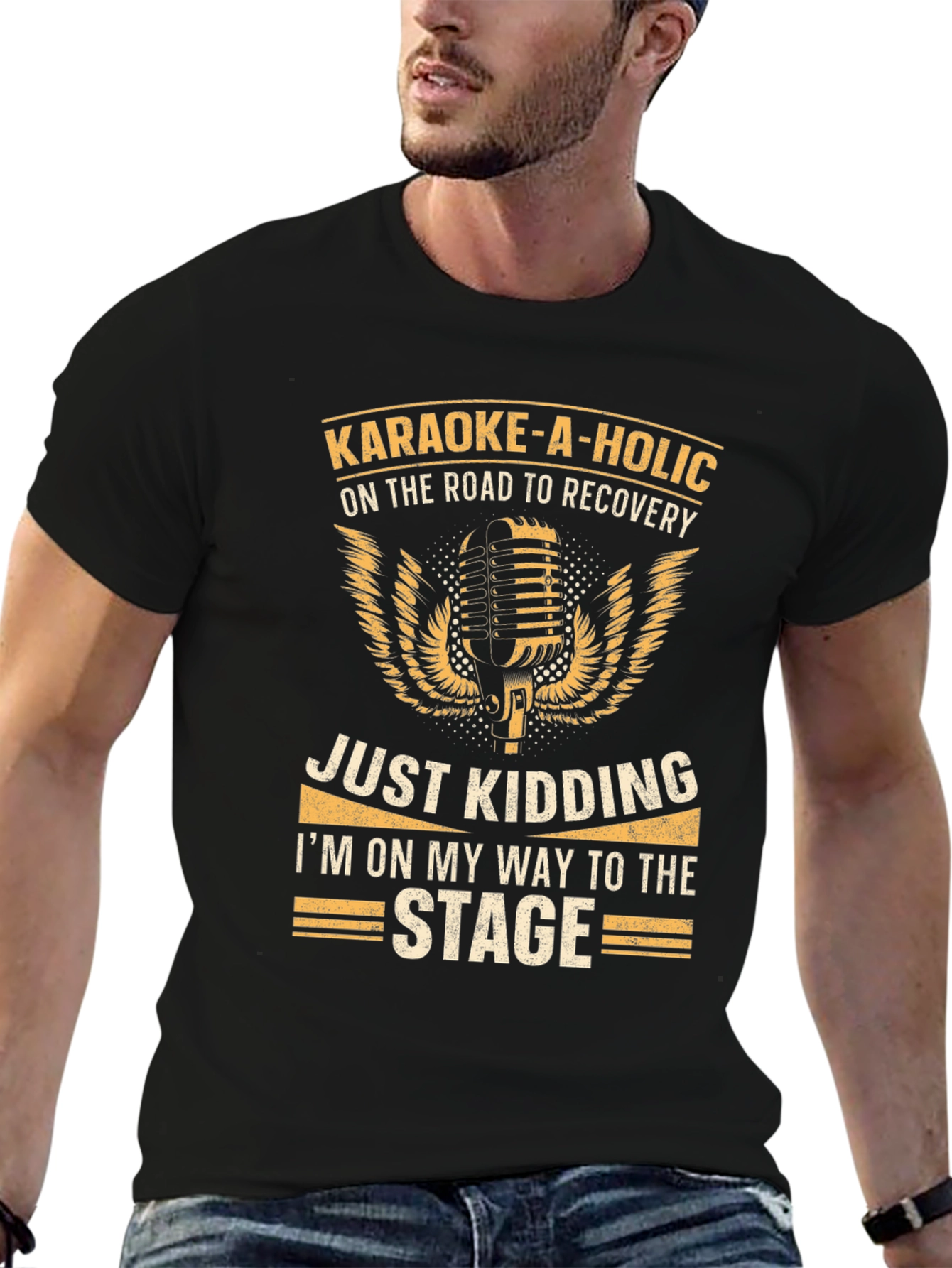 Karaoke-A-Holic T-Shirt - On The Road To Recovery