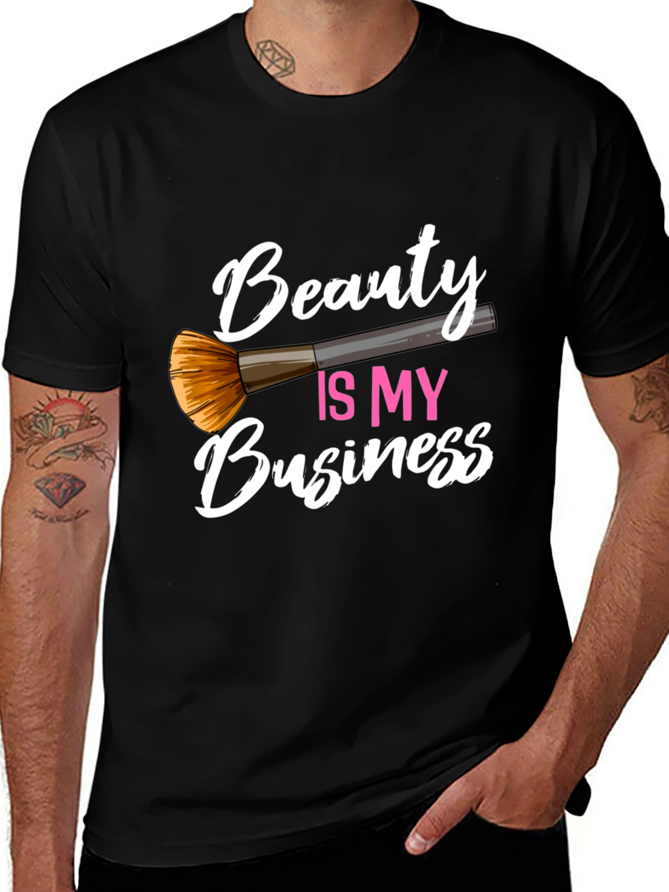 Beauty Is My Business Black Graphic Tee