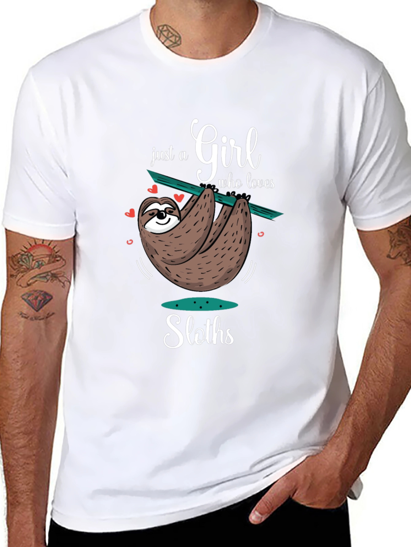 Girl Who Loves Sloths T-Shirt