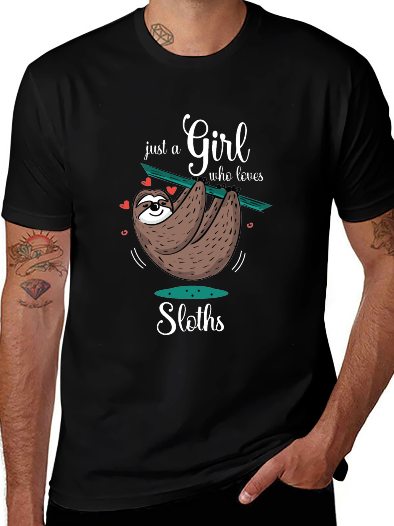 Girl Who Loves Sloths T-Shirt